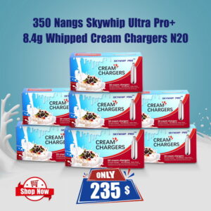 350 Nangs Skywhip Ultra Pro+ 8.4g Whipped Cream Chargers N20