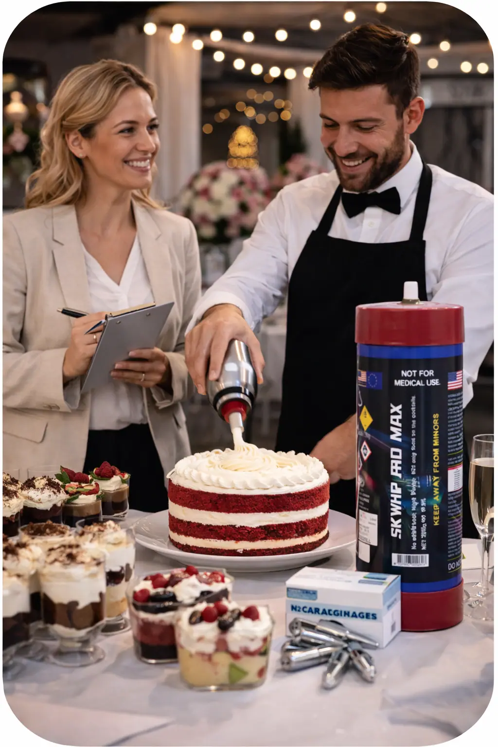 cream charger professional event